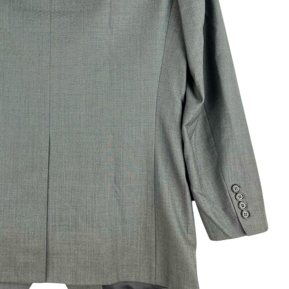 Shark Fire Men Wool Blend Grey Blazer Coat Jacket Sz 40R Two Button Single Vent - Picture 6 of 16